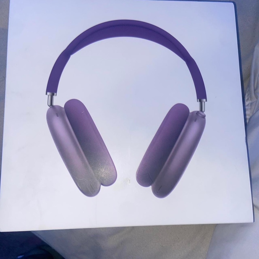 Apple Over-Ear Purple Headphones with Plush Comfort